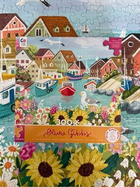 Olivia Gibbs 300-Piece Coastal Harbor Puzzle - Multicolor